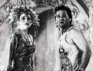 Kim Cattrall and Kurt Russell have found some BIG TROUBLE IN LITTLE CHINA. Wokka wokka.